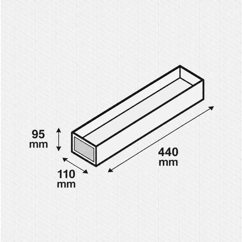 Plus box dimensions diagram
